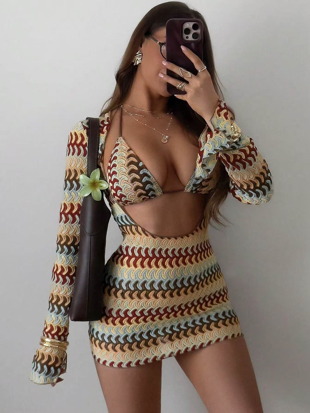 Womens Off-Shoulder Beach Dress