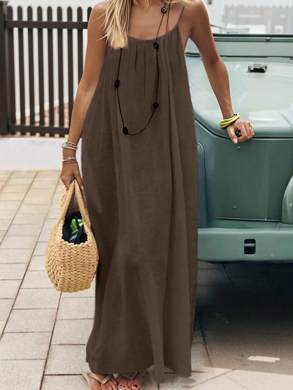 Women's Backless Loose Dress
