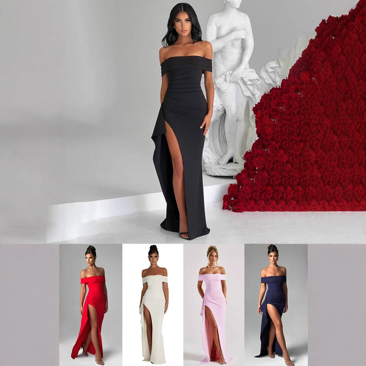 One Shoulder Party Dress