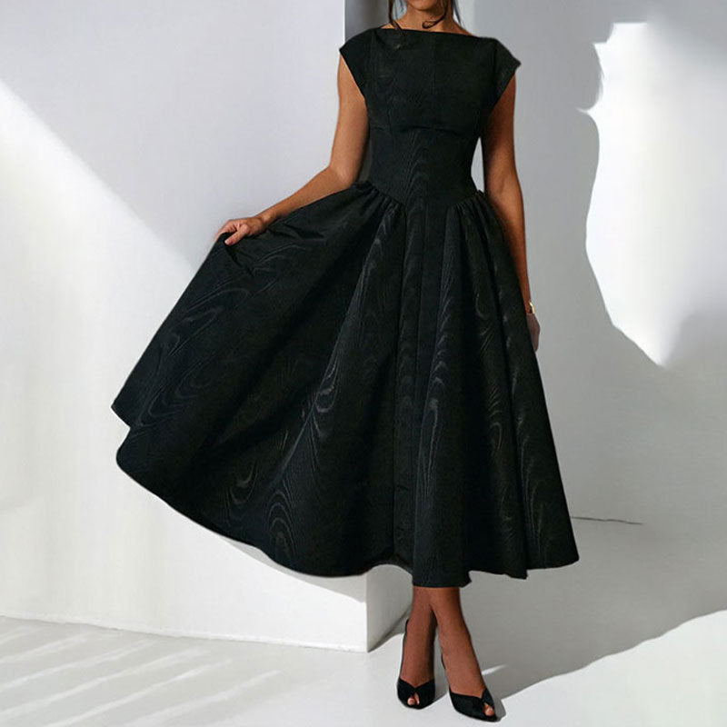Elegant Backless A-Line Dress