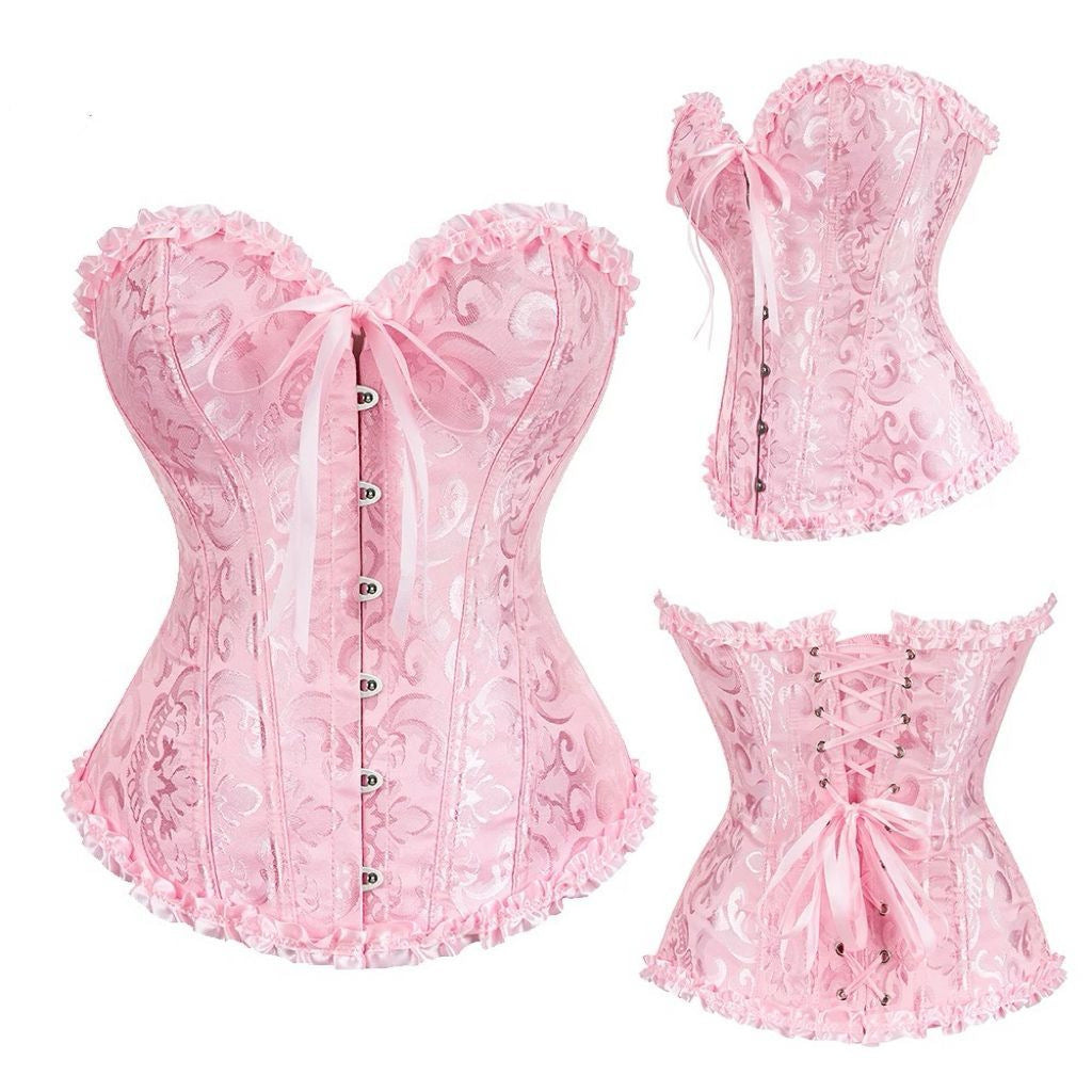 Vintage Fishbone Bust-Lifting Shapewear,