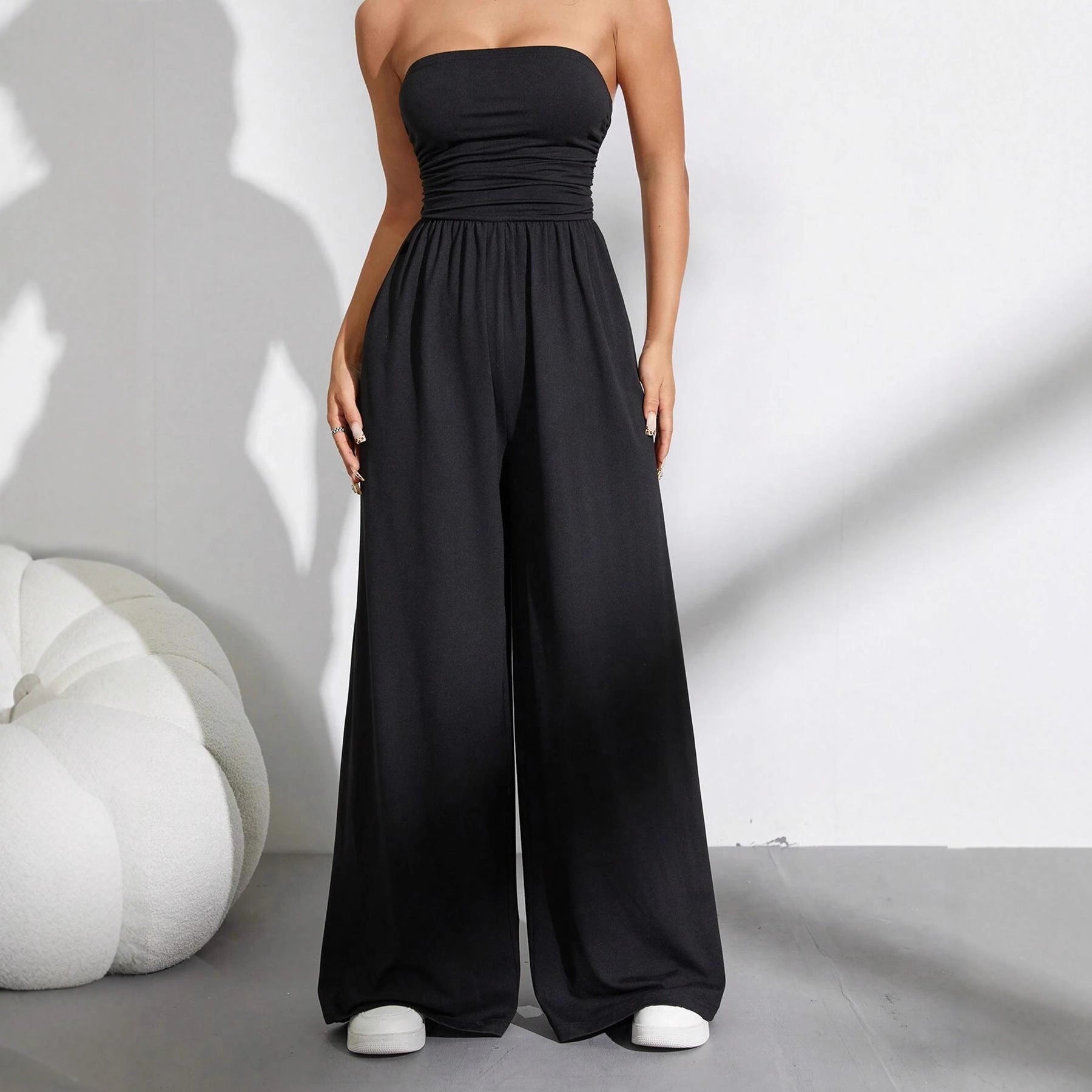 Women's Off-Shoulder Wide-Leg Jumpsuit