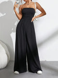 Women's Off-Shoulder Wide-Leg Jumpsuit