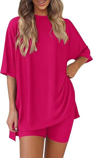 Women's Casual Short Sleeve Shorts Set