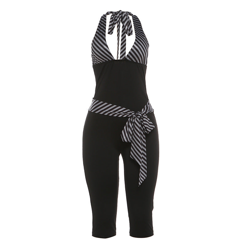 Printed Halter Neck Jumpsuit