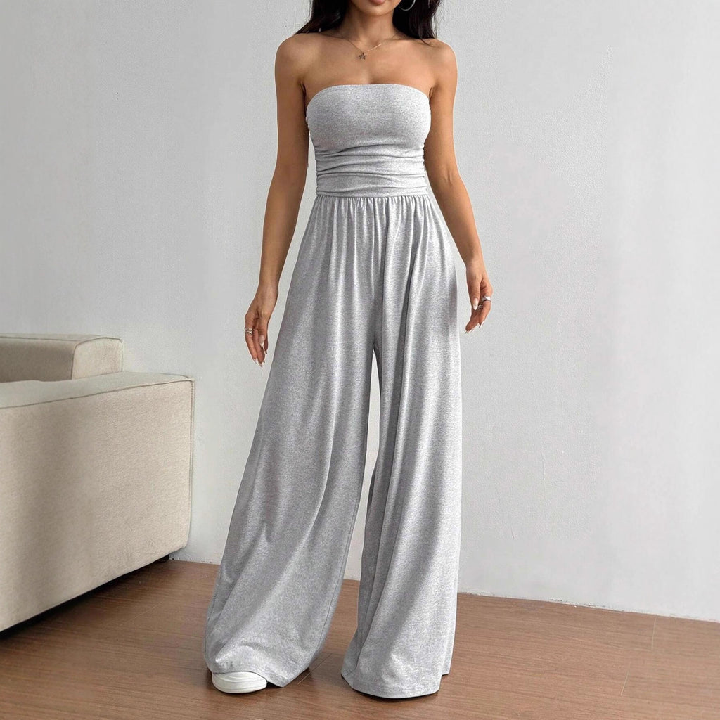 Women's Off-Shoulder Wide-Leg Jumpsuit
