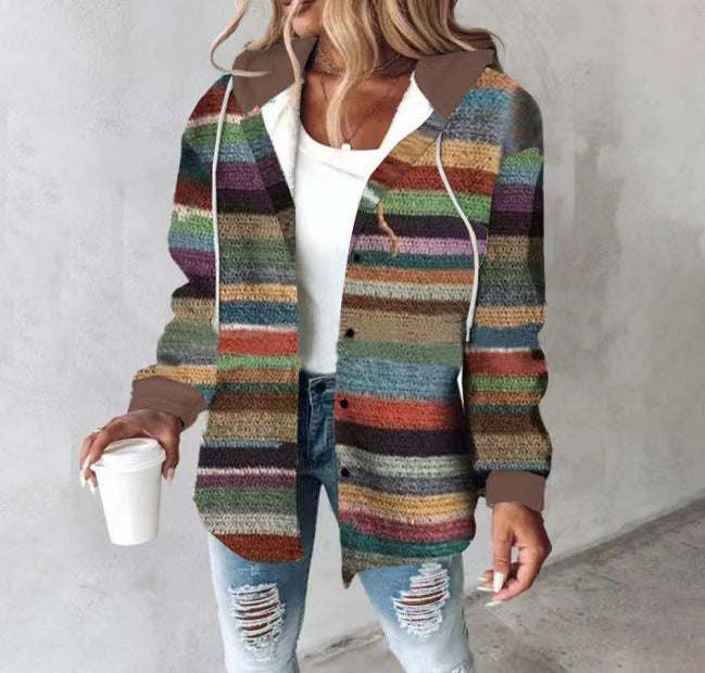 Casual Plaid Jacket for Women