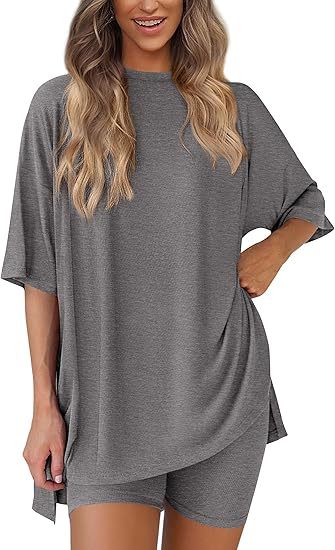 Women's Casual Short Sleeve Shorts Set
