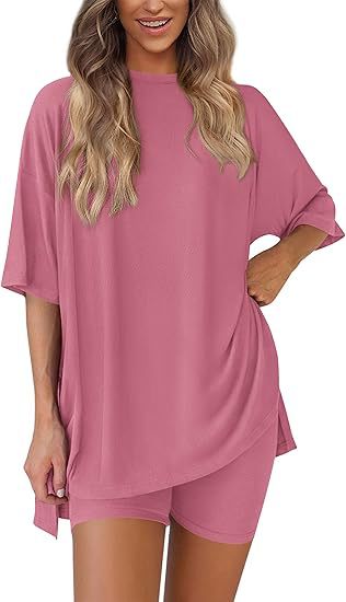 Women's Casual Short Sleeve Shorts Set