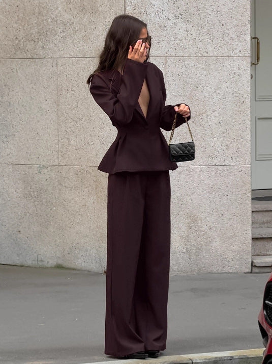 Waist-Cinching Suit Set for Women