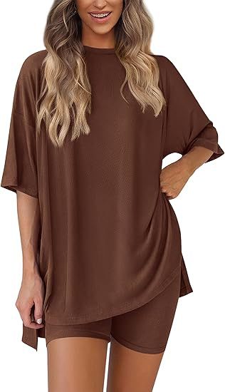 Women's Casual Short Sleeve Shorts Set
