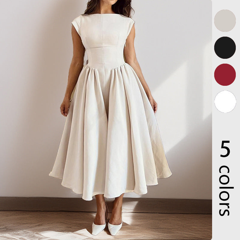 Elegant Backless A-Line Dress