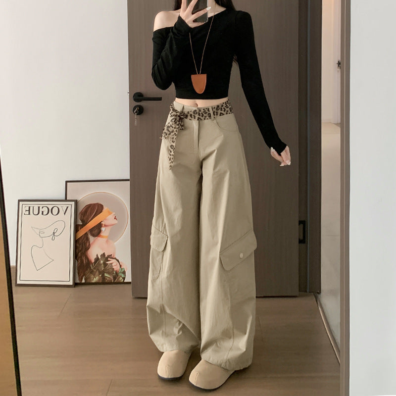 Women Cotton Workwear Casual Pants