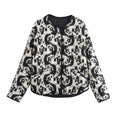 Womens Quilted Print Jacket