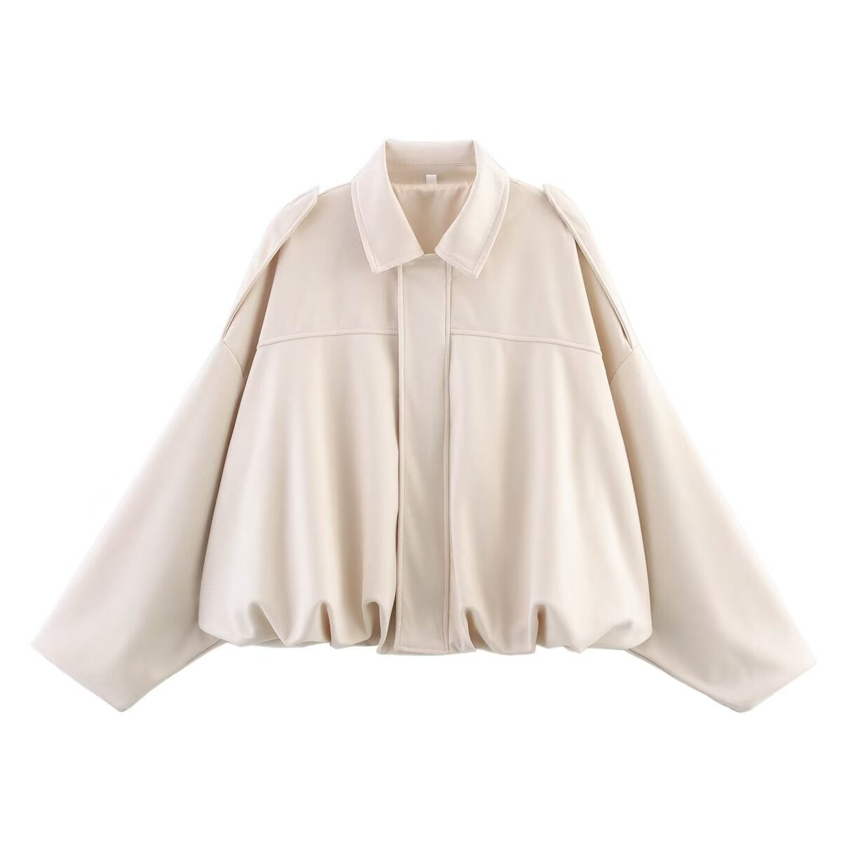 Womens Lapel Zipper Suede Jacket