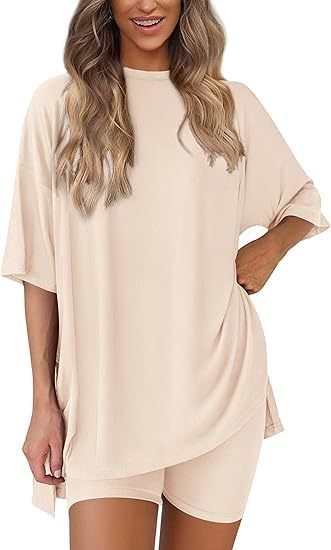 Women's Casual Short Sleeve Shorts Set