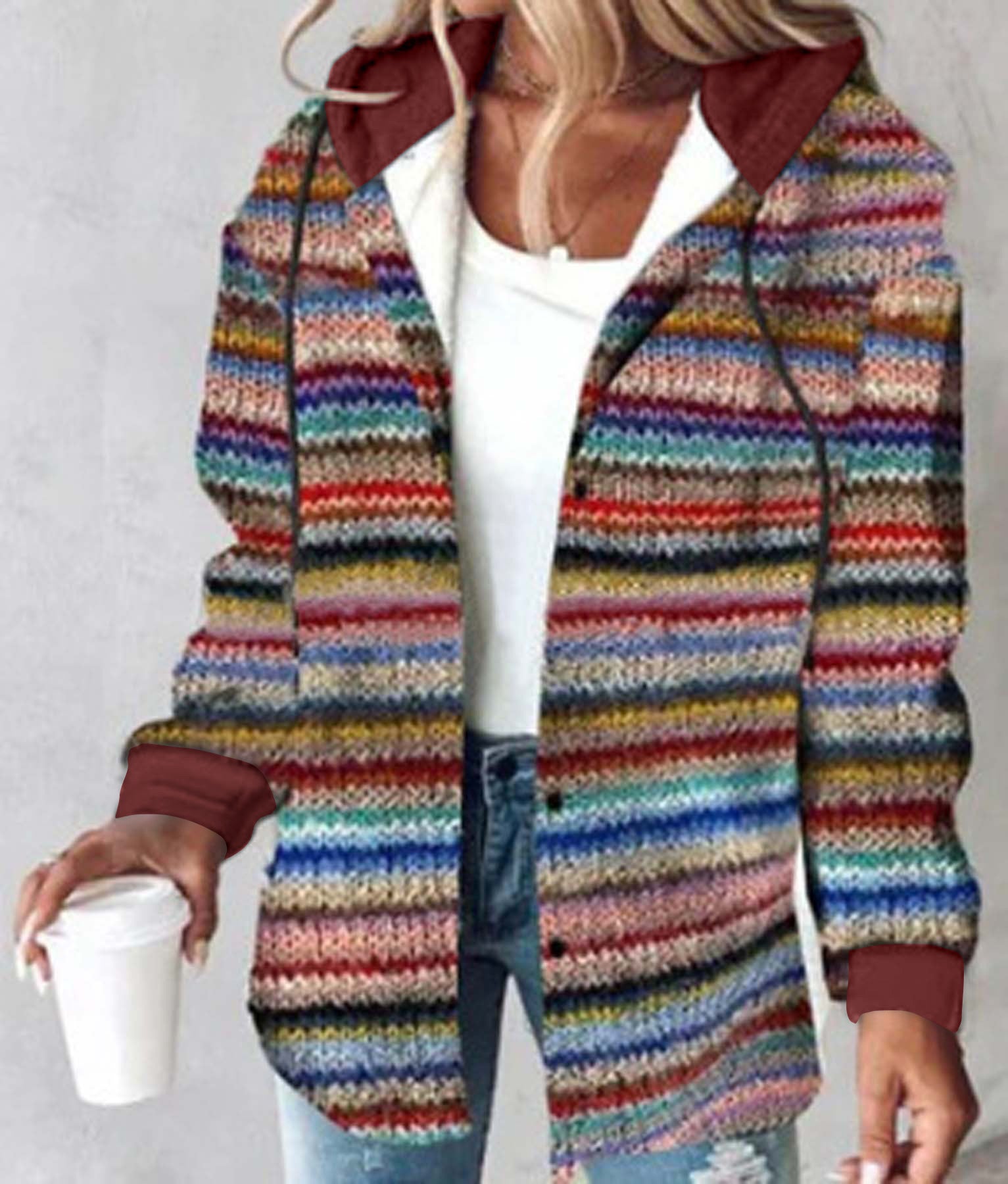 Casual Plaid Jacket for Women