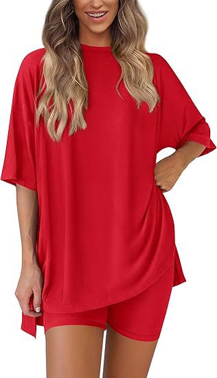 Women's Casual Short Sleeve Shorts Set