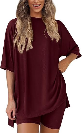 Women's Casual Short Sleeve Shorts Set