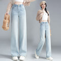 Womens High Waist Wide Leg Jeans