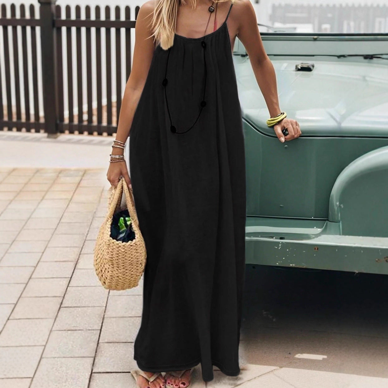 Women's Backless Loose Dress