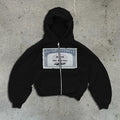 Oversized Zip Up Fleece Hoodie