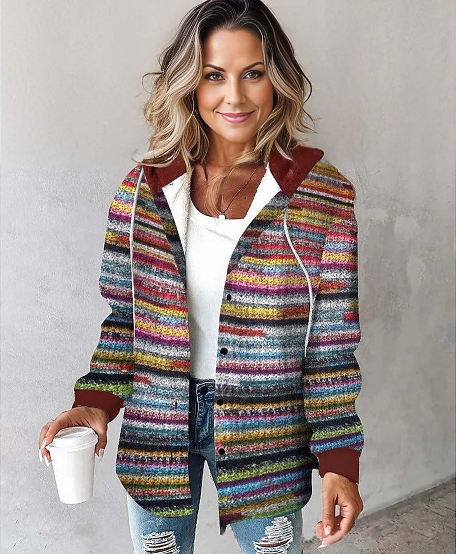 Casual Plaid Jacket for Women