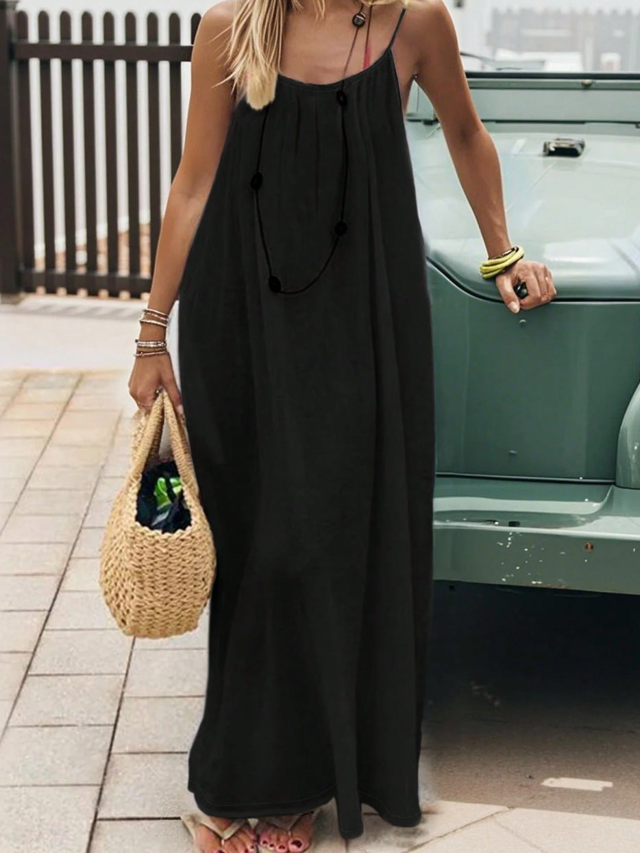 Women's Backless Loose Dress