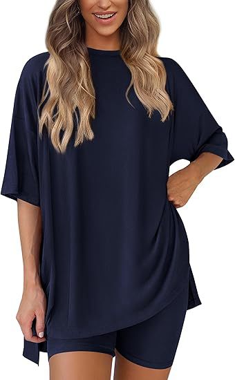 Women's Casual Short Sleeve Shorts Set