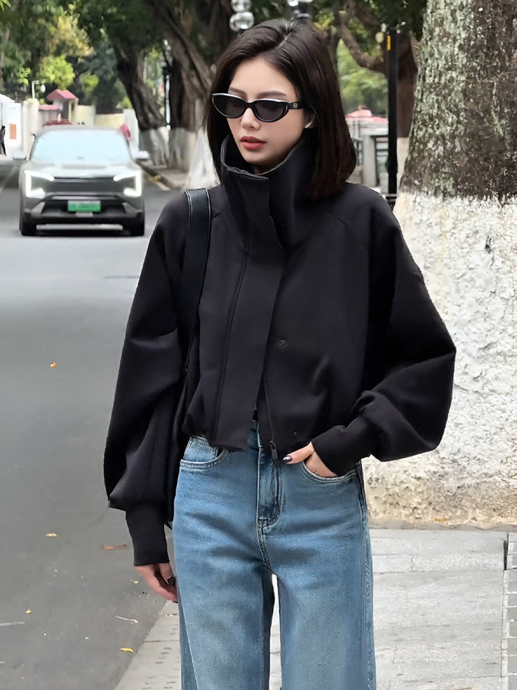 Trendy Black Cardigan Jacket for Women